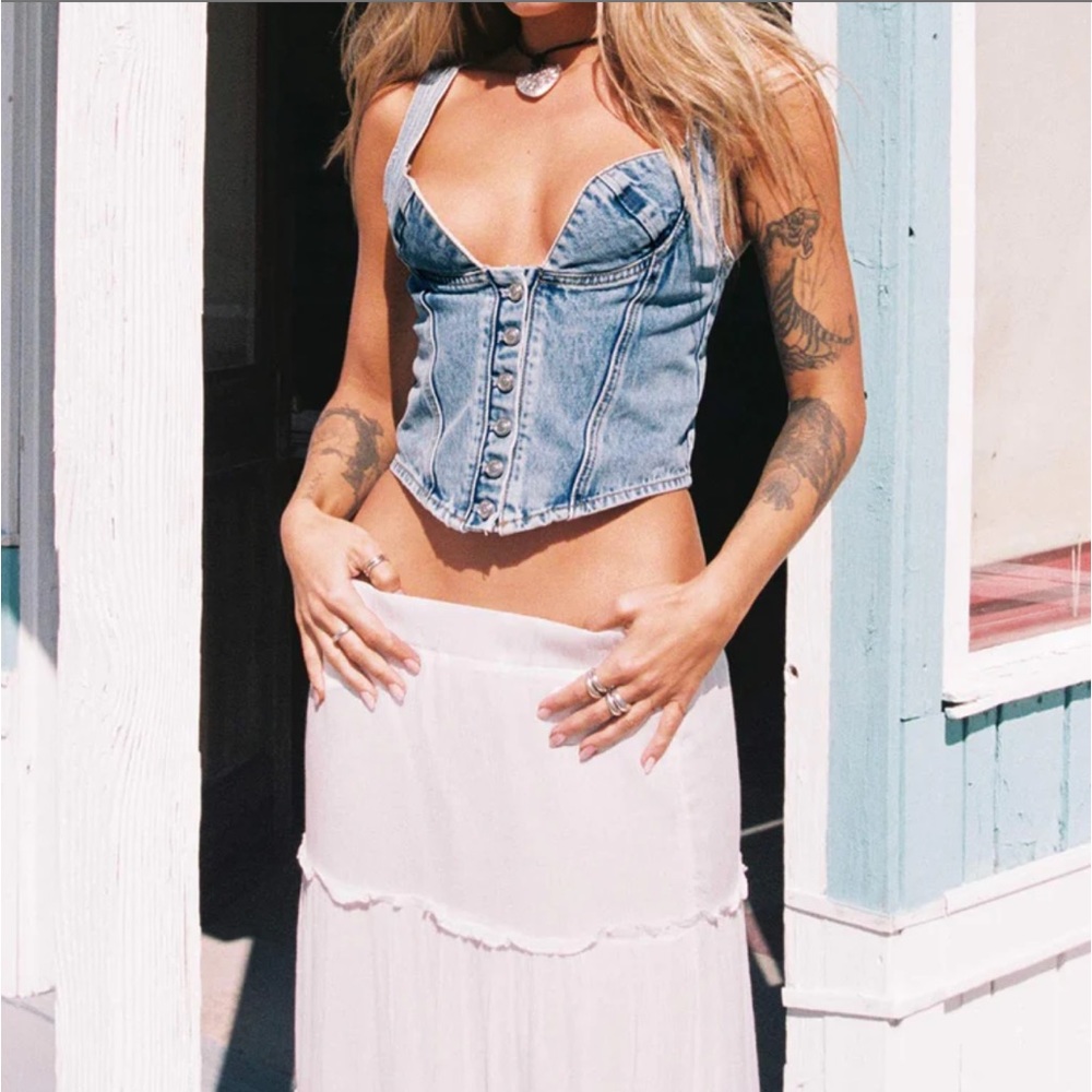 Princess Polly Denim Coulter Corset